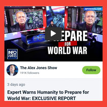 https://rumble.com/v25kb70-expert-warns-humanity-to-prepare-for-world-war-exclusive-report.html 🔸 Check out all of Mr Alex Jones Globalists/NWO etc. On https://banned.video ❕🥰
