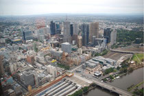 Melbourne vom Eureka Tower aus