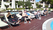 Team relaxing