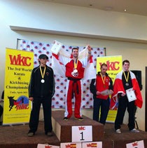 Kevin Williams on the podium