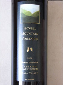 HOWELL MOUNTAIN VINEYARDS CABERNET SAUVIGNON 2004