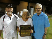 Dave Rigley, Jackie Rigley, and long-time sponsor Peter Burrell