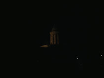 Burschenschaftsdenkmal bei Nacht 