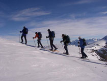 Snowshoe walking