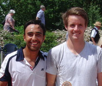 Marc Sieber und Turniersieger Dennis Bloemke (v.l.)