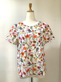 フォッシイ（fossi）３−MS16 半袖花柄カットソー40  ¥20,900（税込）