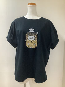 ピーエヌティ(PNT）52−MS20E 黒カットソー38 ¥16,390（税込）⇒SALE ¥13,112（税込）