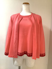 ピッコーネ（picone）4−MA5  オレンジアンサンブル風2Wayニット40  ¥52,800（税込）