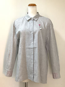 ピッコーネ（Picone) 4−MA12ギンガムチェック ブラウスシャツ38 コットン100%   ¥49,500（税込）