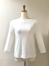 フラウエプラス（fraue＋）21−MS46E 白カットソー40  ¥13,200（税込）⇒SALE¥10,560（税込）