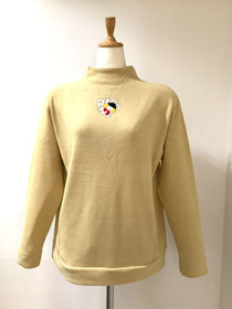 ピッコーネ（Picone) 4−MA24 スパンコール刺繍起毛イエロープルオーバー40  ¥37,400（税込）