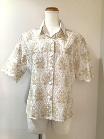 ピネタ(PINETA）52−MS7E オフ白刺繍ブラウス40  ¥29,700（税込）⇒SALE ¥22,880（税込）