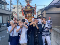 氷川祭　3代でお神輿を担ぐという✨