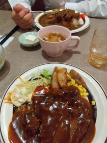 高校の説明会　の　あとのランチはタカミさん。前祝いのようなランチ❤️受験生がんばれ！！