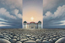 Montage nach einem Orginalbild von Michael Krähmer mit dem Foto von Barockschloss Riegersburg