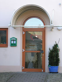 Eingang zur AWO-Begegnungsstätte Röthenbach