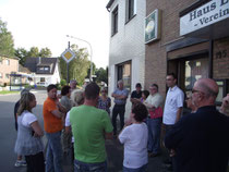 Bürger aus Hücheln bei der Ortsbegehung