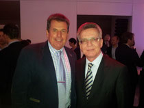 Bernd Schmitz (l.) im Gespräch m. Bundesinnenminister T. de Maiziére