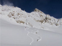 neve fresca e polverosa su Helbronner