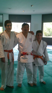 Maestro Kikuchi-VI Dan-, Marco Santoro y Juan Calvi
