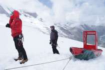 Wolgang Aichner und Thomas Huber bei der Alpenüberquerung