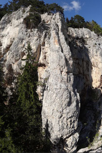 der Wildenauerturm mit der Hochlandkante