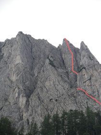ungefährer Routenverlauf Hauseggerpfeiler