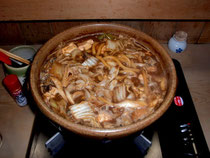 鶏の味噌鍋