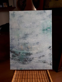 Winterimpression, Acryl-Mischtechnik 2019