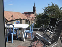 terrassevue vue sur village et montagne