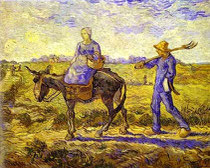 VINCENT VAN GOGH - Mattino. Partenza per il lavoro 1890