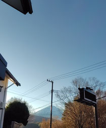 合宿所から見えた富士山です