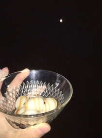 この写真月見団子がメインかもしれません😂美味しそう、、、