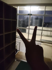 夜の学校の特別感…!✨️