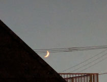今夜の三日月