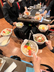 定演後トランペットパートでご飯を食べに行きました!