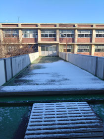 少し前になりますが、雪が積もった北高です☃️なかなかのレア写真な気がします（笑）