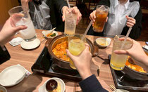 冬季演奏会の打ち上げで鍋を食べに行きました✨