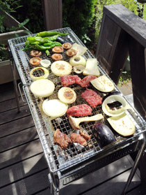 家でのバーベキュー😋
