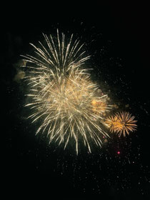 お盆休みに花火大会を見ました👀