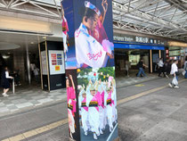 新越谷駅前です 8月にはで阿波踊りのイベントがあるみたいです!