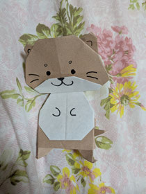 うそたんです!かわいいですよね!🩷さすが、折り紙得意な妹です