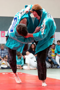 Danny Meeuwsen -100kg und Stefan Urselmann -90kg beim Übungskampf