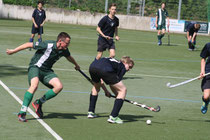 Tristan Nebgen (grünes Trikot) im Turnierspiel gegen Argo Berlin