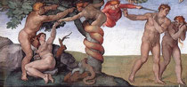 Michelangelo: Sündenfall; Quelle: Wikipedia