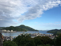 宇和島城からの景色