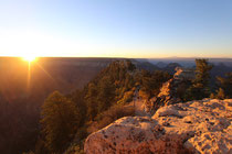 Lever du soleil Grand Canyon Nord
