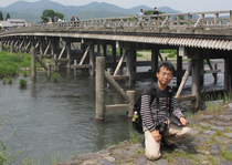 渡月橋の上流側