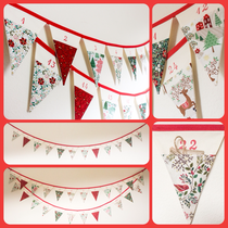 Traditional Advent Calendar Bunting