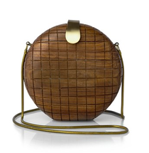 French Connection Wooden Box clutch bag